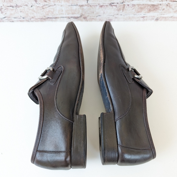 SALVATORE FERRAGAMO LEATHER MEN'S SHOES - Picture 7 of 14